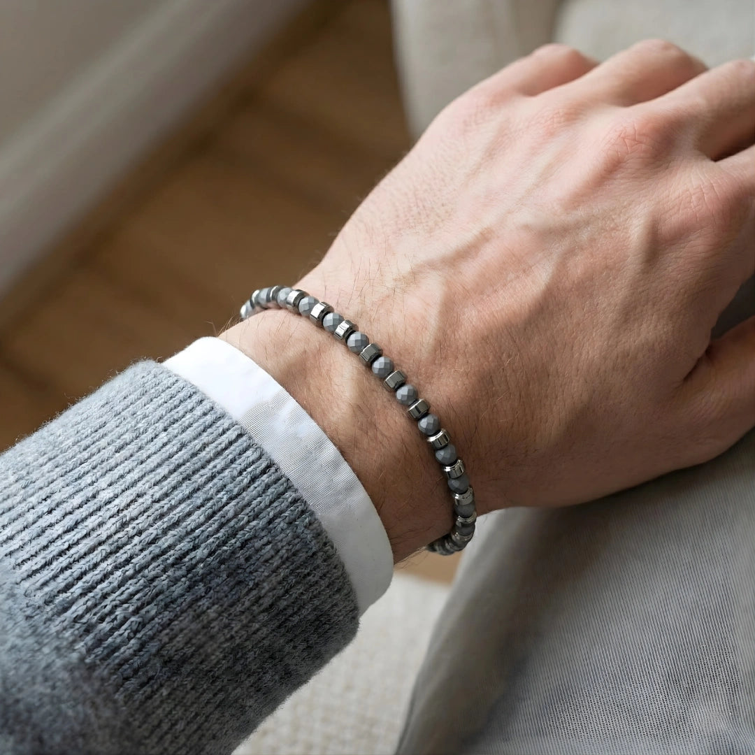 Bracciale Cromalux  Ematite Grigio Opaco