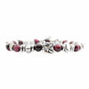 Lila Tigerauge-Armband PASSION mit Silberanschlüssen