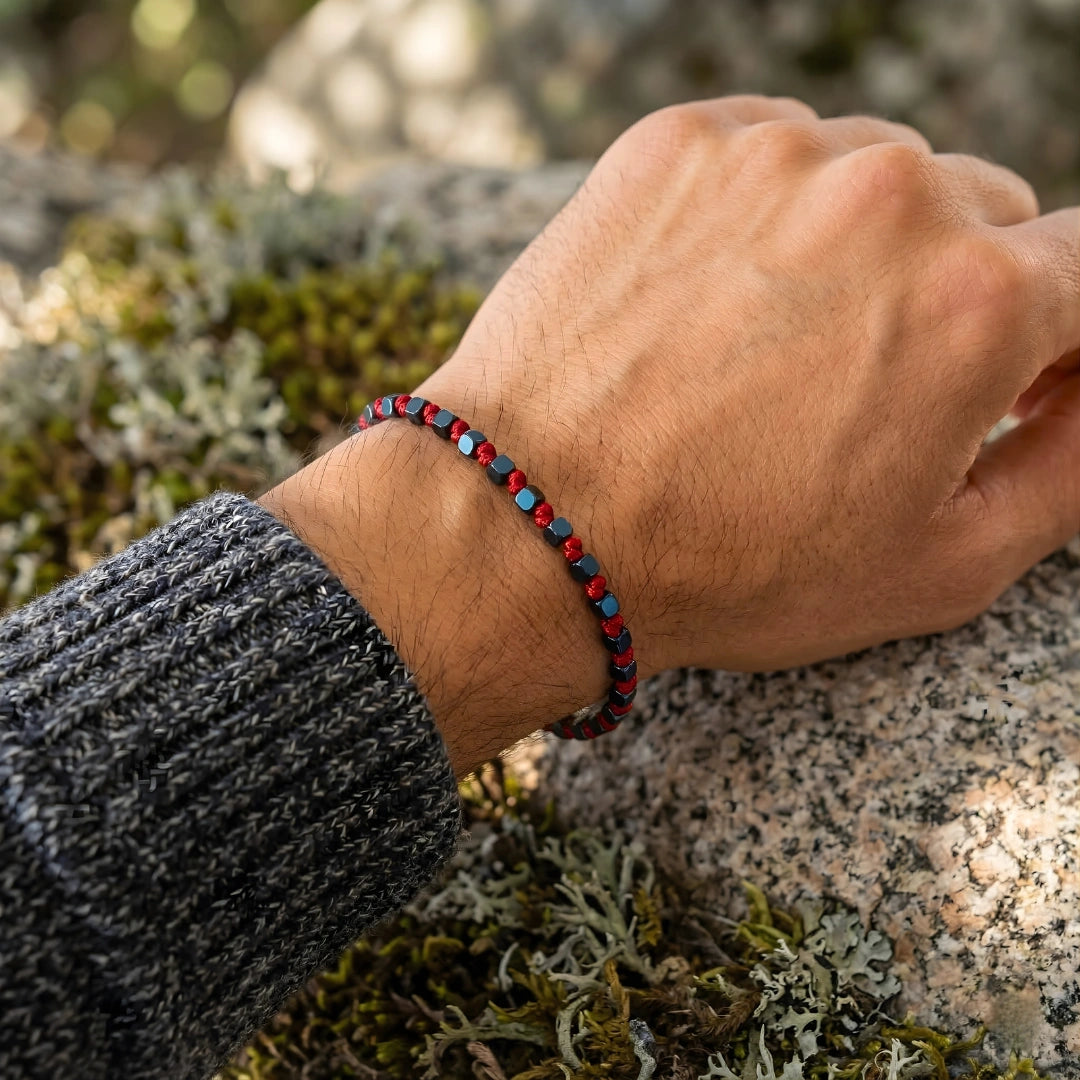 Steine: mehrfarbiges Hartsteinarmband