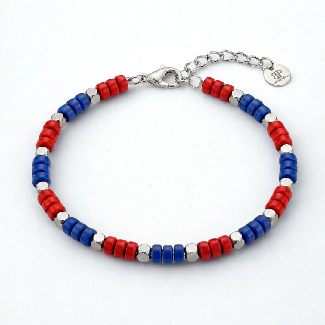 BRACCIALE URBAN FAN 02 ROSSO BLU