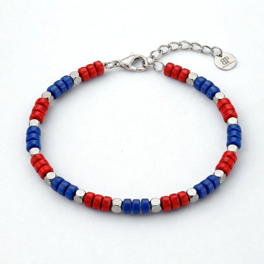 Steine: mehrfarbiges Hartsteinarmband