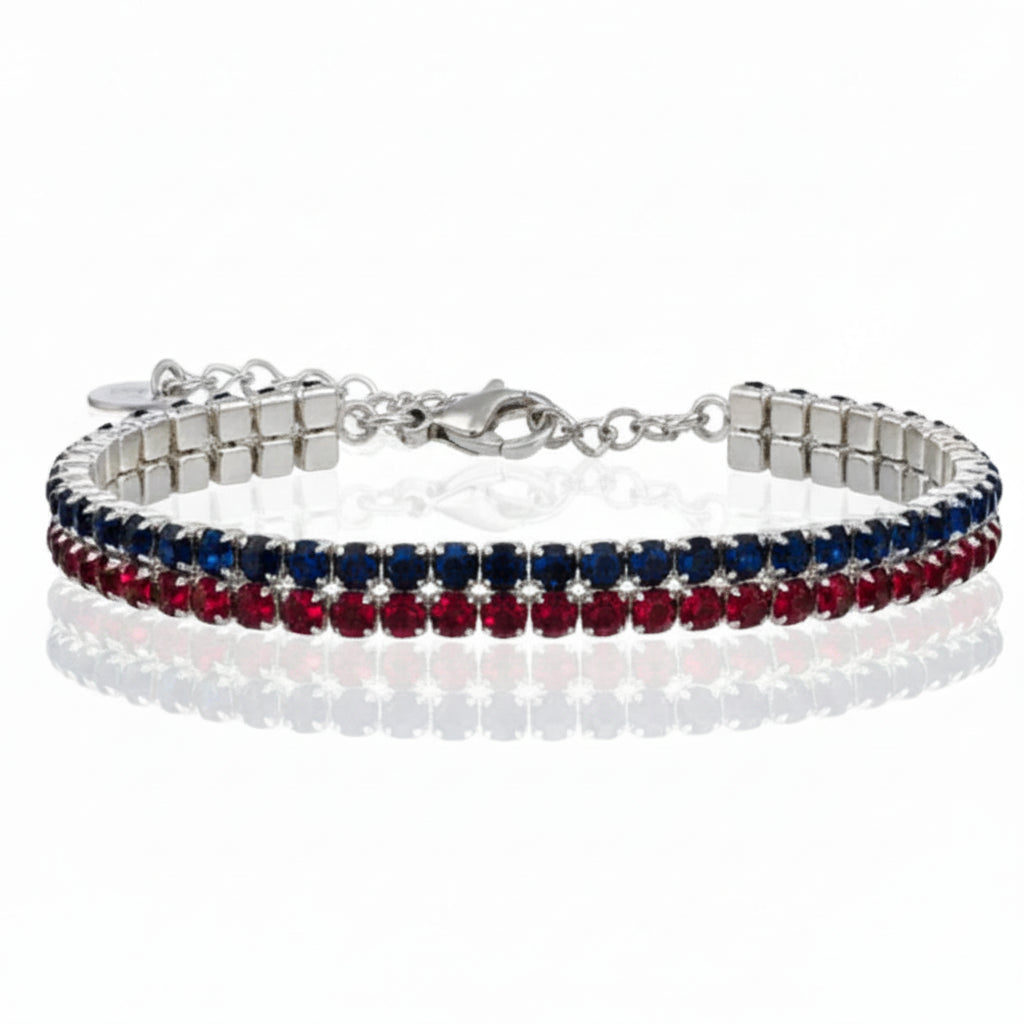 Steine: mehrfarbiges Hartsteinarmband