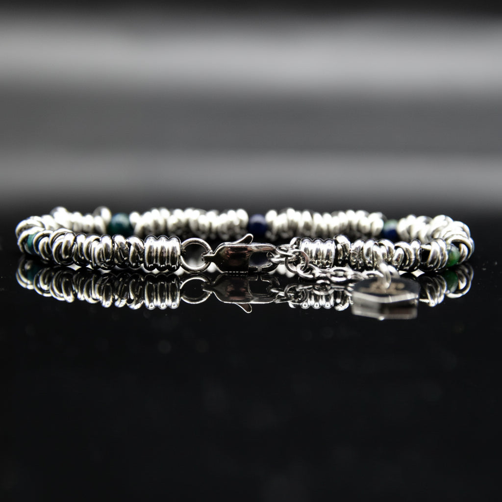 Armband H2Node mit Azurit - Eine Reise in das Tiefe Blau
