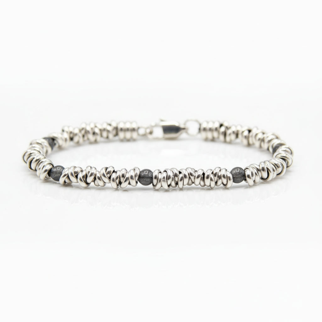 Armband H2Node mit Labradoritsteinen - Die Magie des Erhabenen