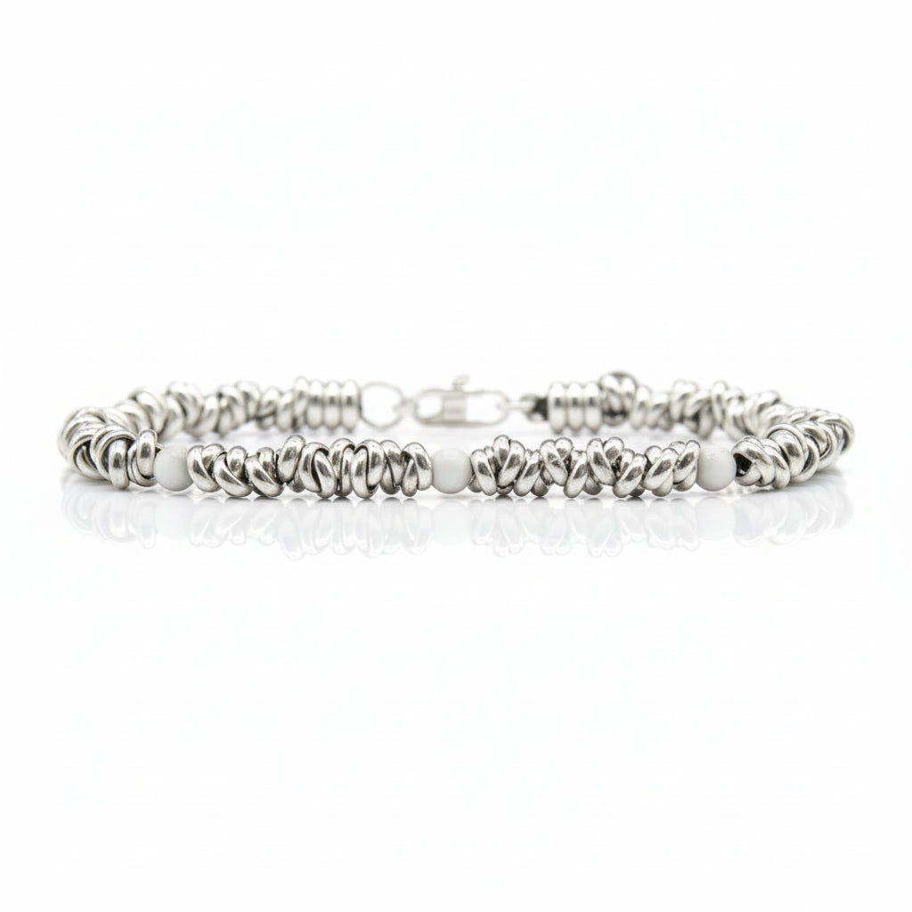 Bracciale H2Node con Pietre di Howlite