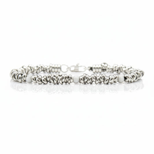 Bracciale H2Node con Pietre di Howlite
