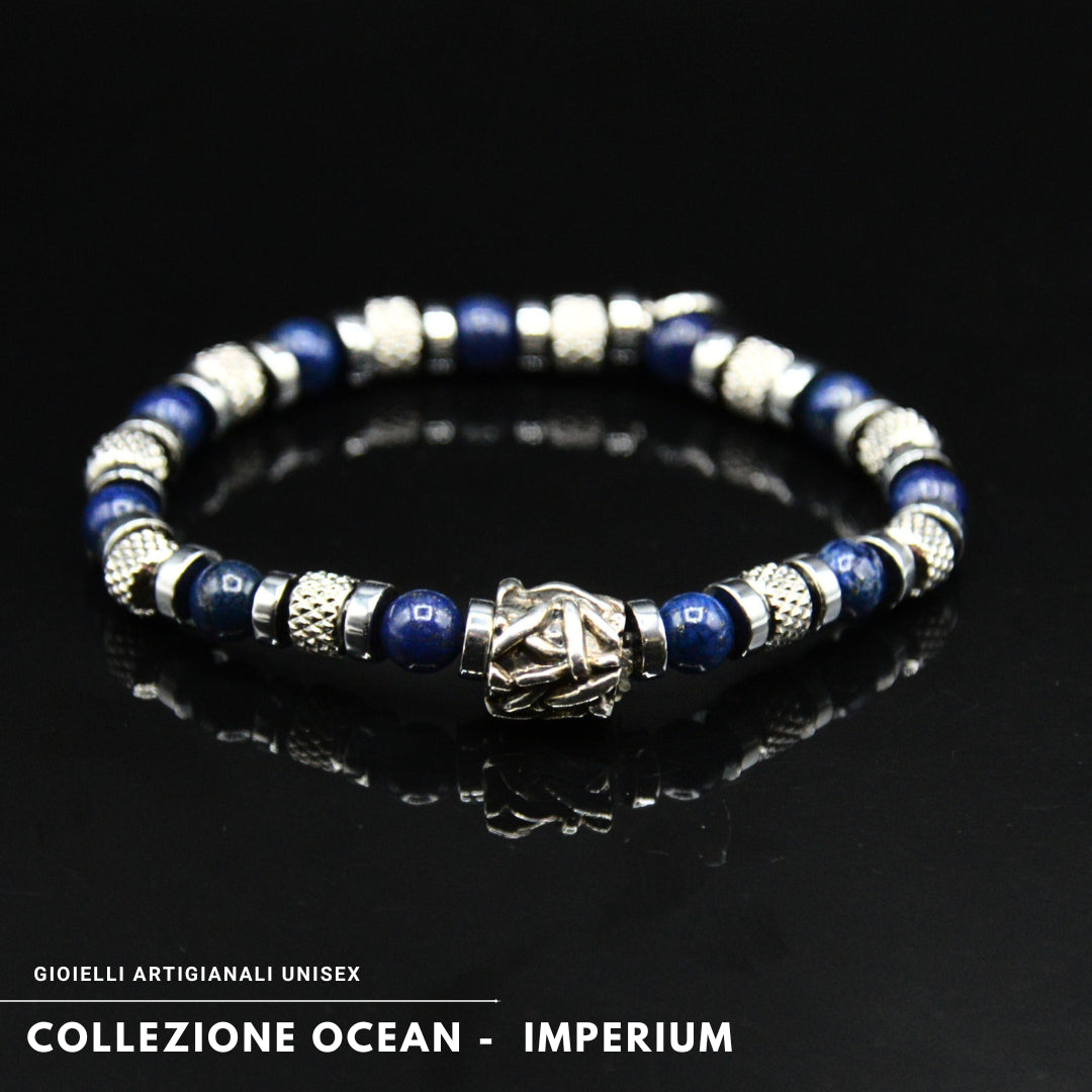 Lila Tigerauge-Armband PASSION mit Silberanschlüssen