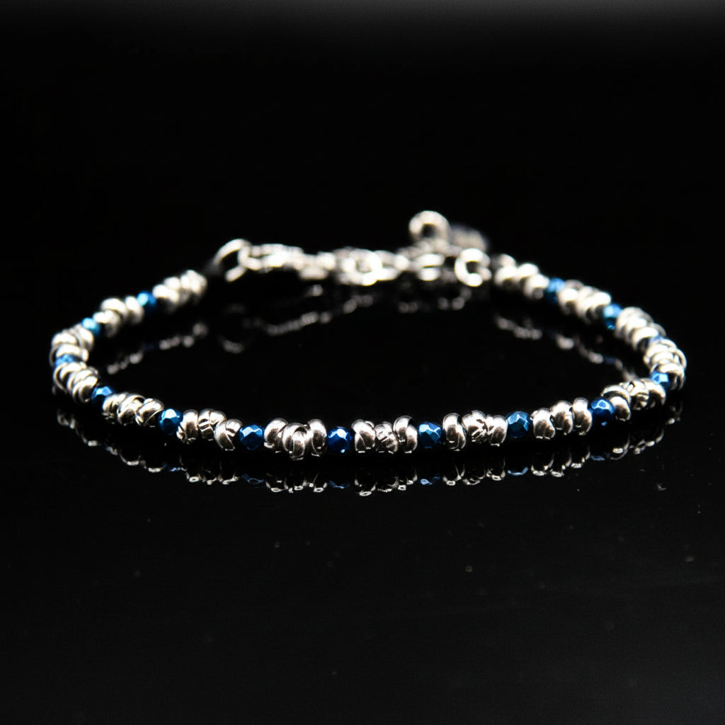 Braid Mini 2.0 Armband – 2 mm blauer Hämatit