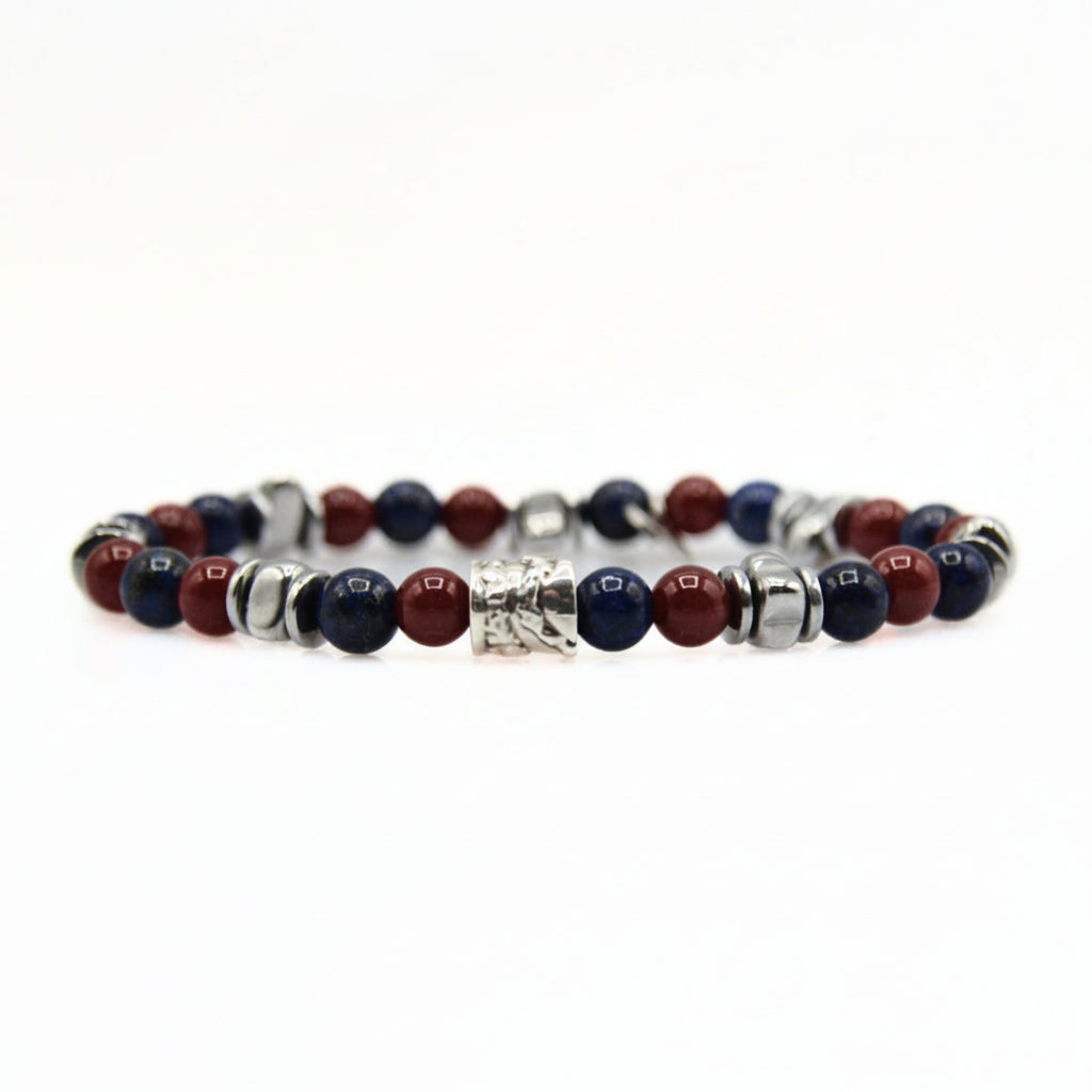 Steine: mehrfarbiges Hartsteinarmband