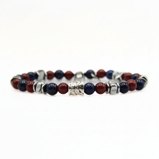 Bracciale Rosso Blu Bologna 02 - Ocean Collection