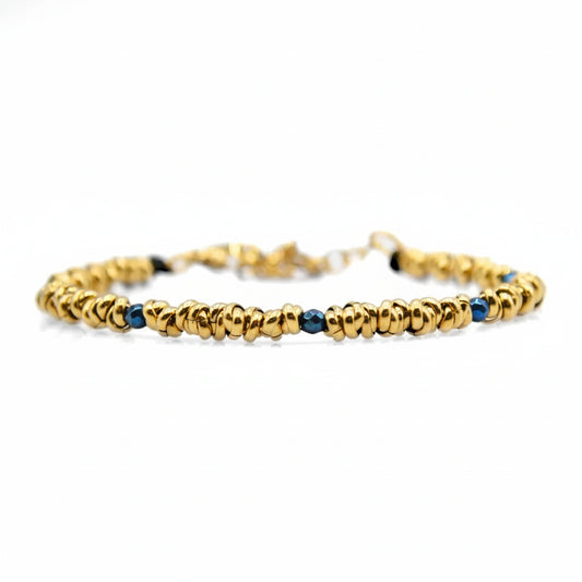 Bracciale Braid Mini 2.0 Gold & Blue