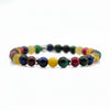 Steine: mehrfarbiges Hartsteinarmband