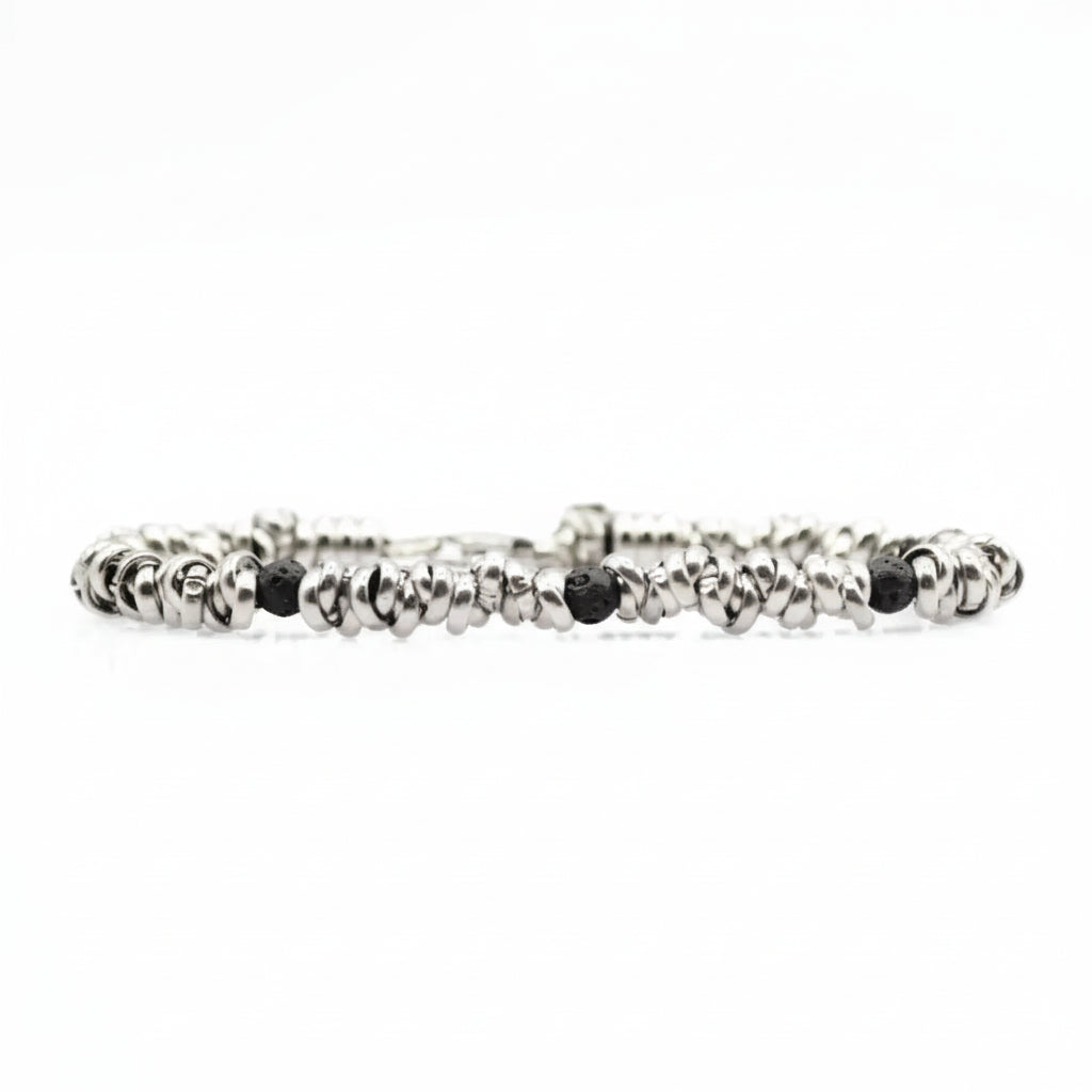 Bracciale H2Node con Pietra Lavica