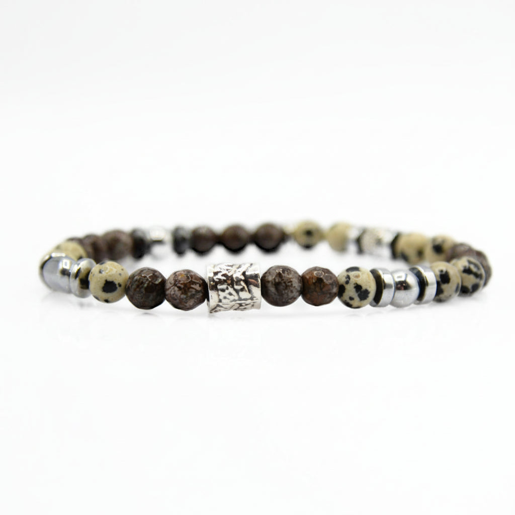 Lila Tigerauge-Armband PASSION mit Silberanschlüssen