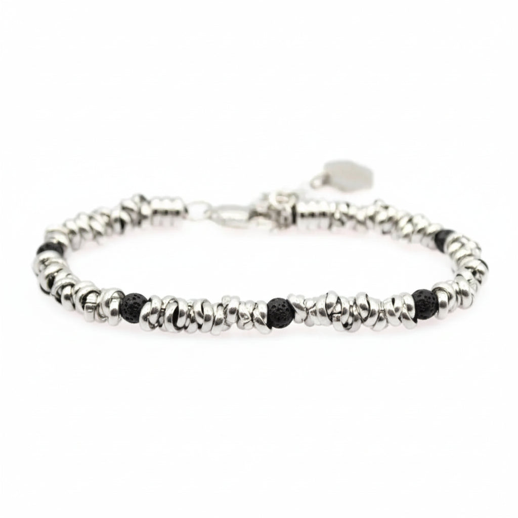 Bracciale H2Node con Pietra Lavica