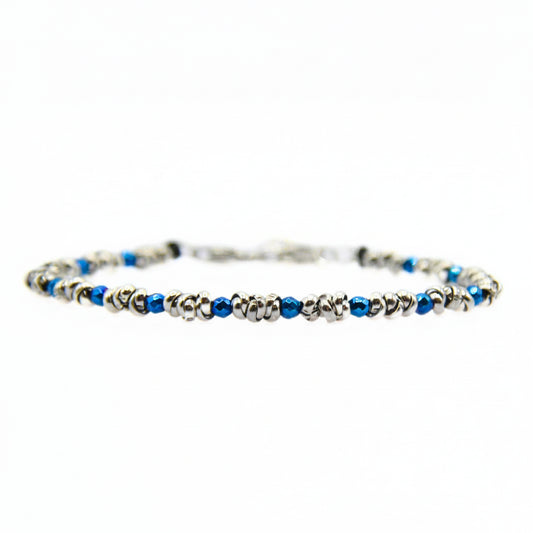 Bracciale Braid Mini 2.0 – Ematite Blu 2 mm