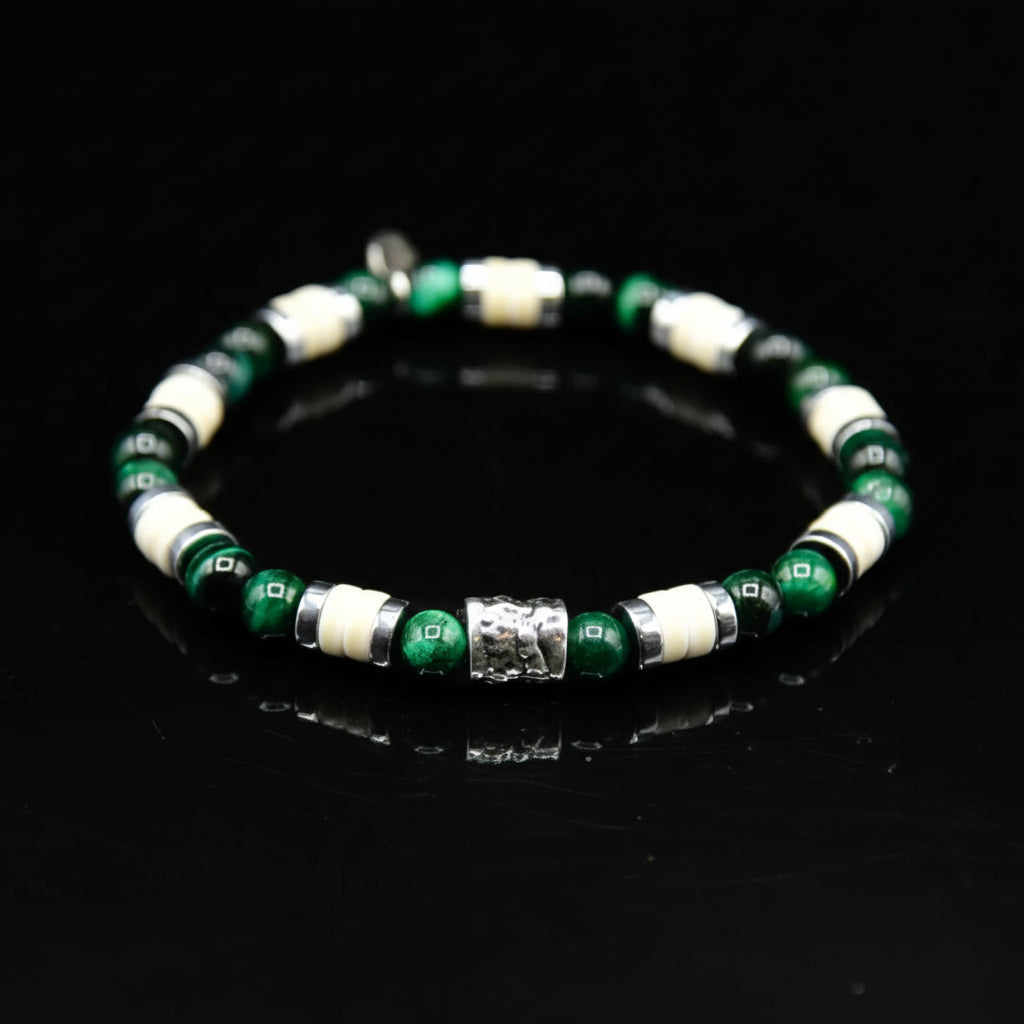 Lila Tigerauge-Armband PASSION mit Silberanschlüssen
