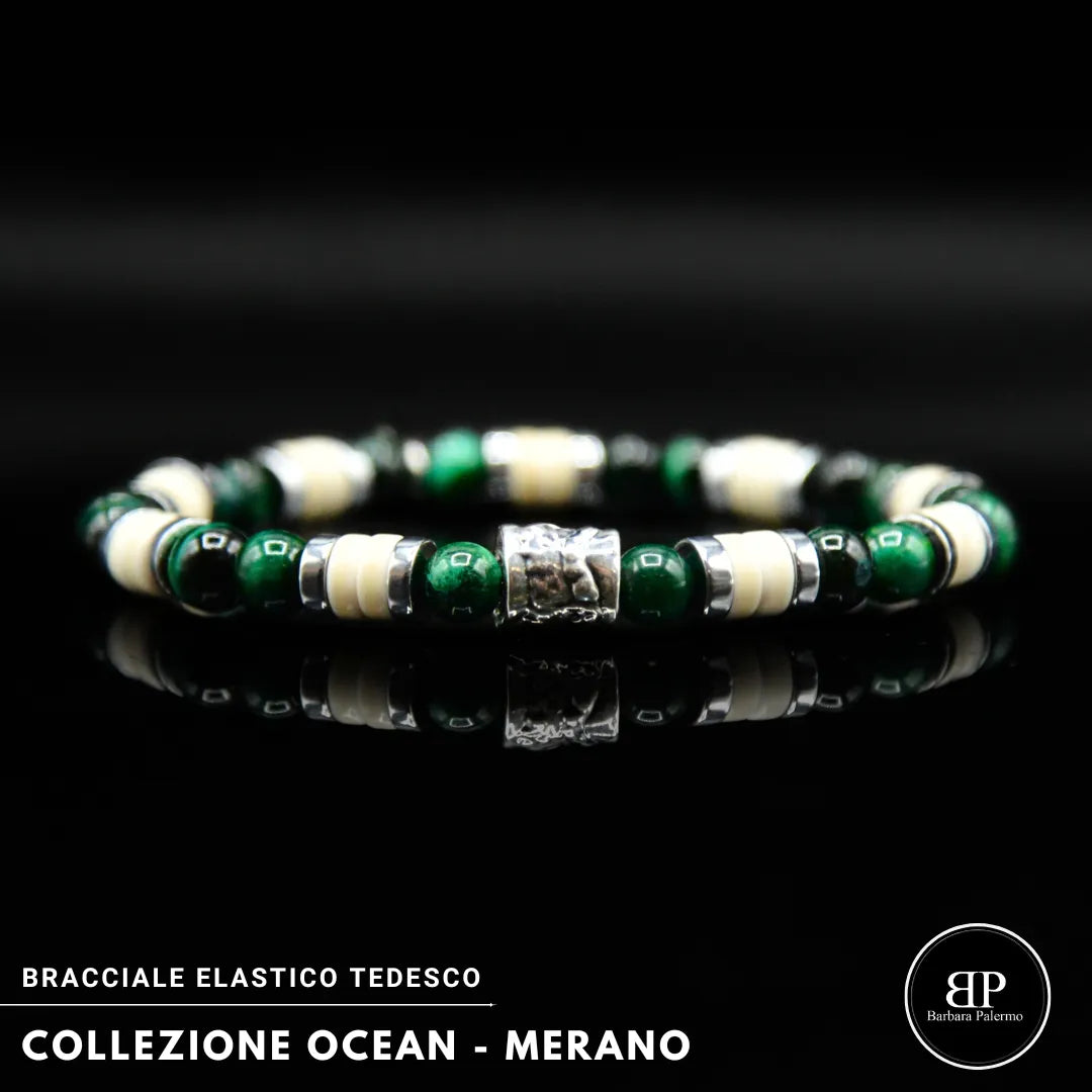 Lila Tigerauge-Armband PASSION mit Silberanschlüssen