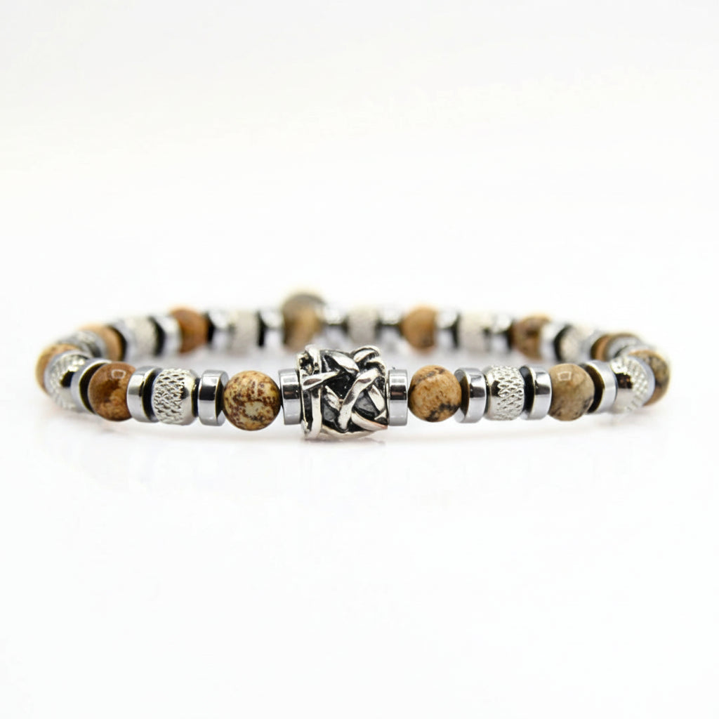 Lila Tigerauge-Armband PASSION mit Silberanschlüssen