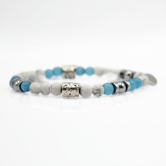 Lila Tigerauge-Armband PASSION mit Silberanschlüssen