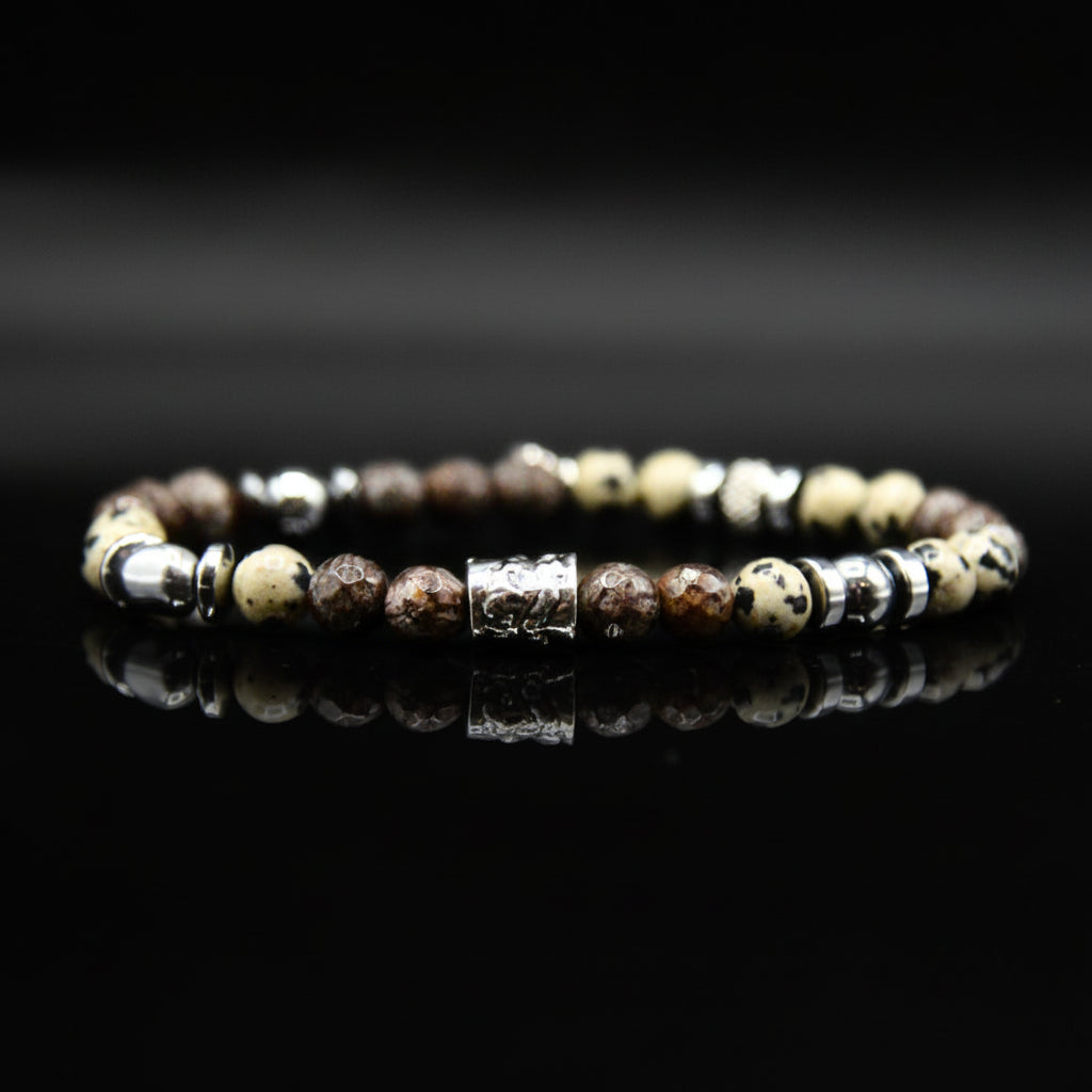 Lila Tigerauge-Armband PASSION mit Silberanschlüssen