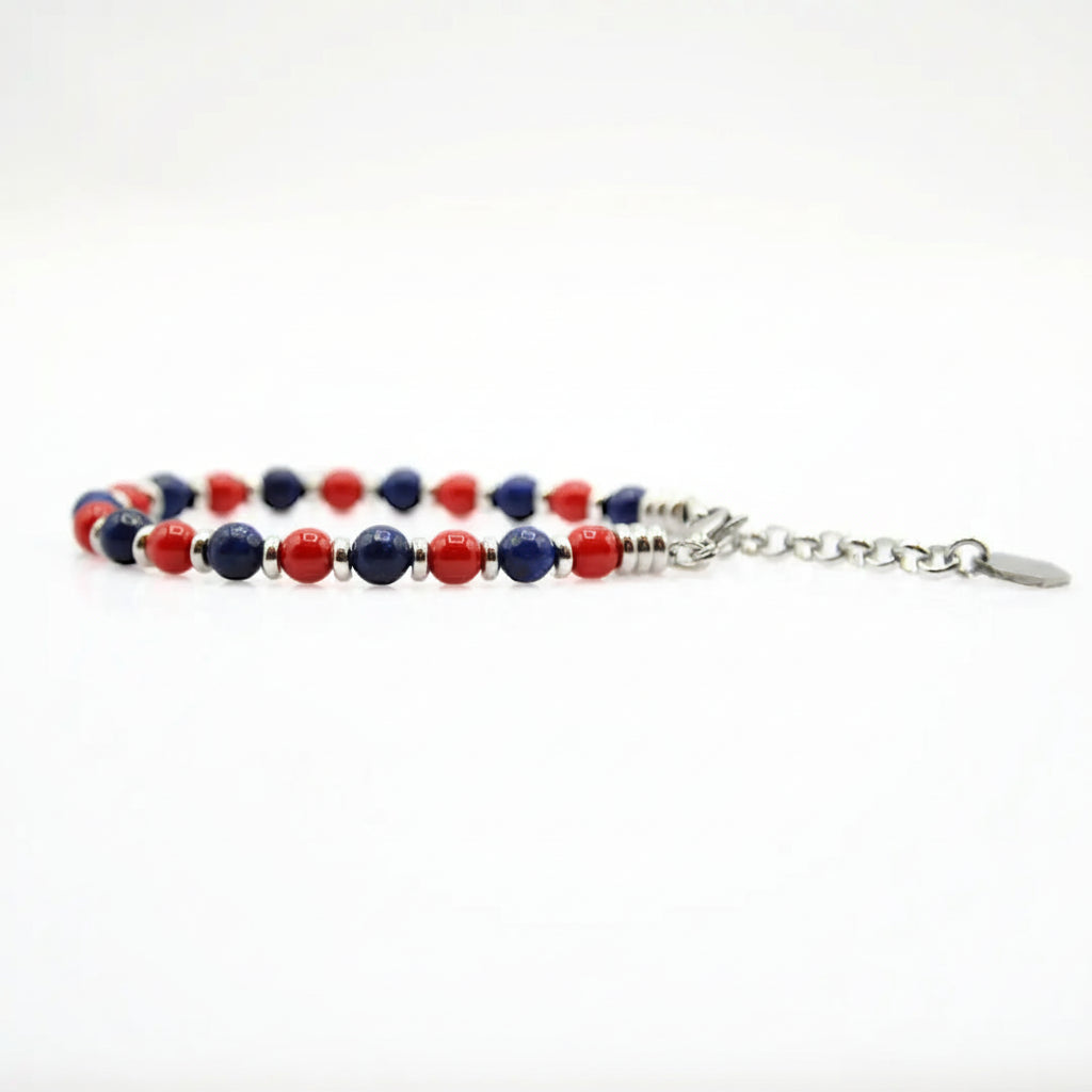 Steine: mehrfarbiges Hartsteinarmband