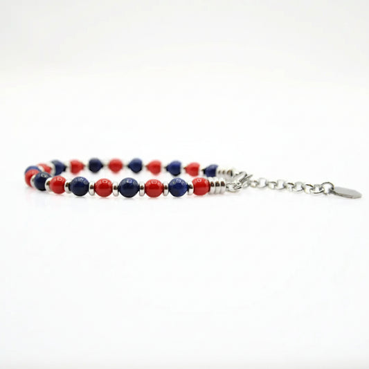 Steine: mehrfarbiges Hartsteinarmband