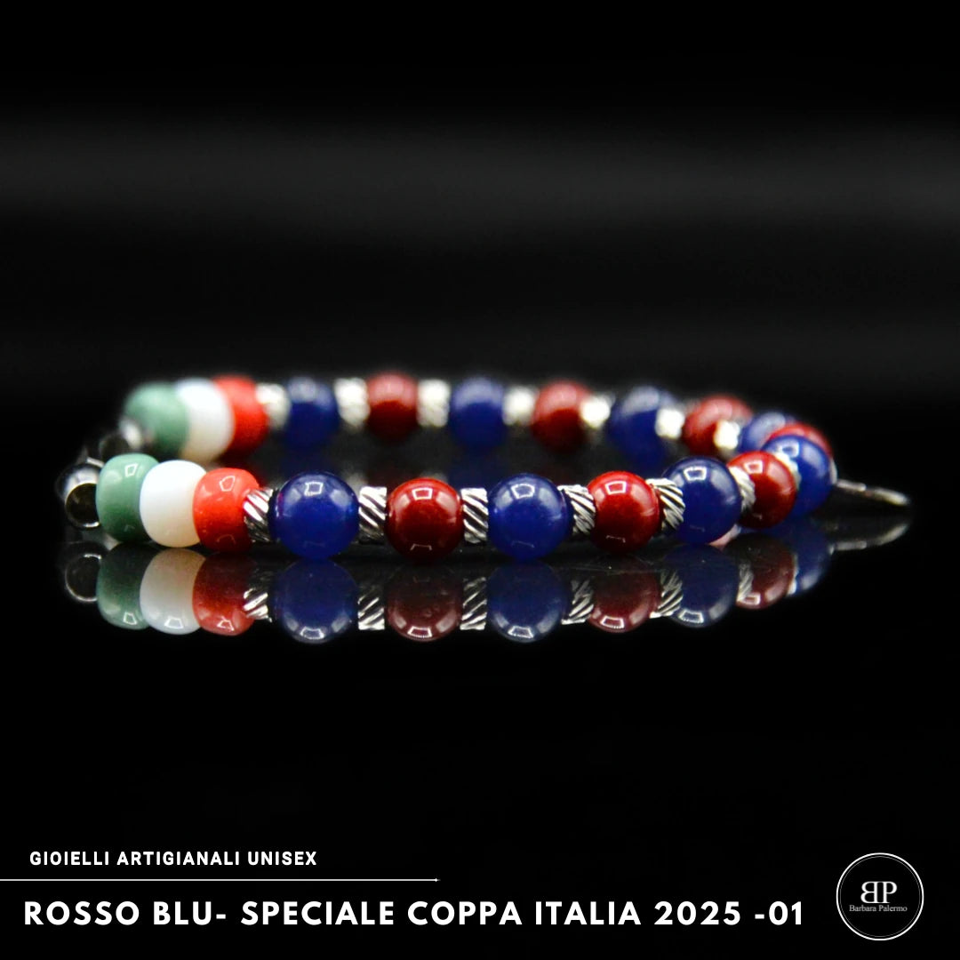 Bracciale Campioni 01  rosso blu Coppa Italia 2025