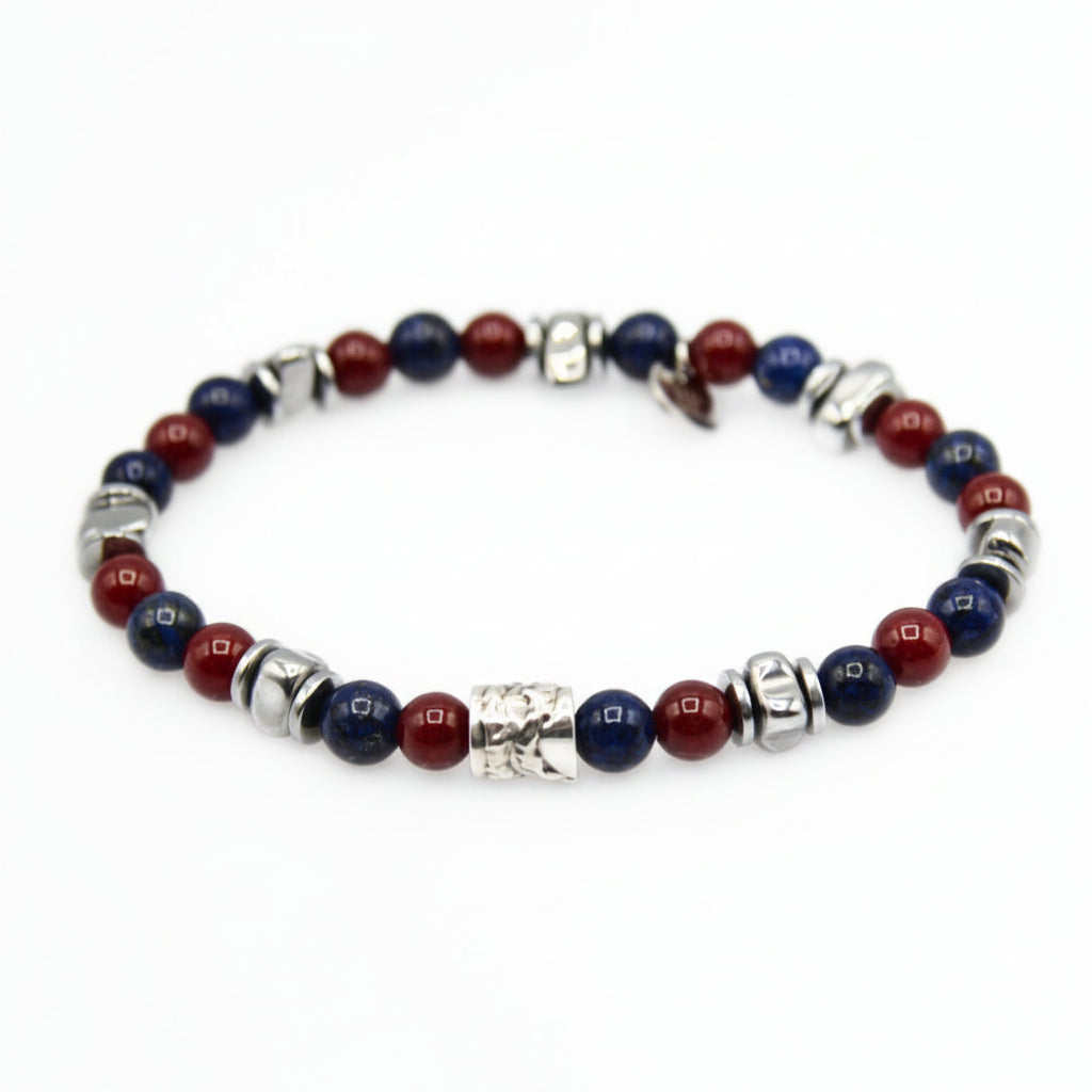 Steine: mehrfarbiges Hartsteinarmband