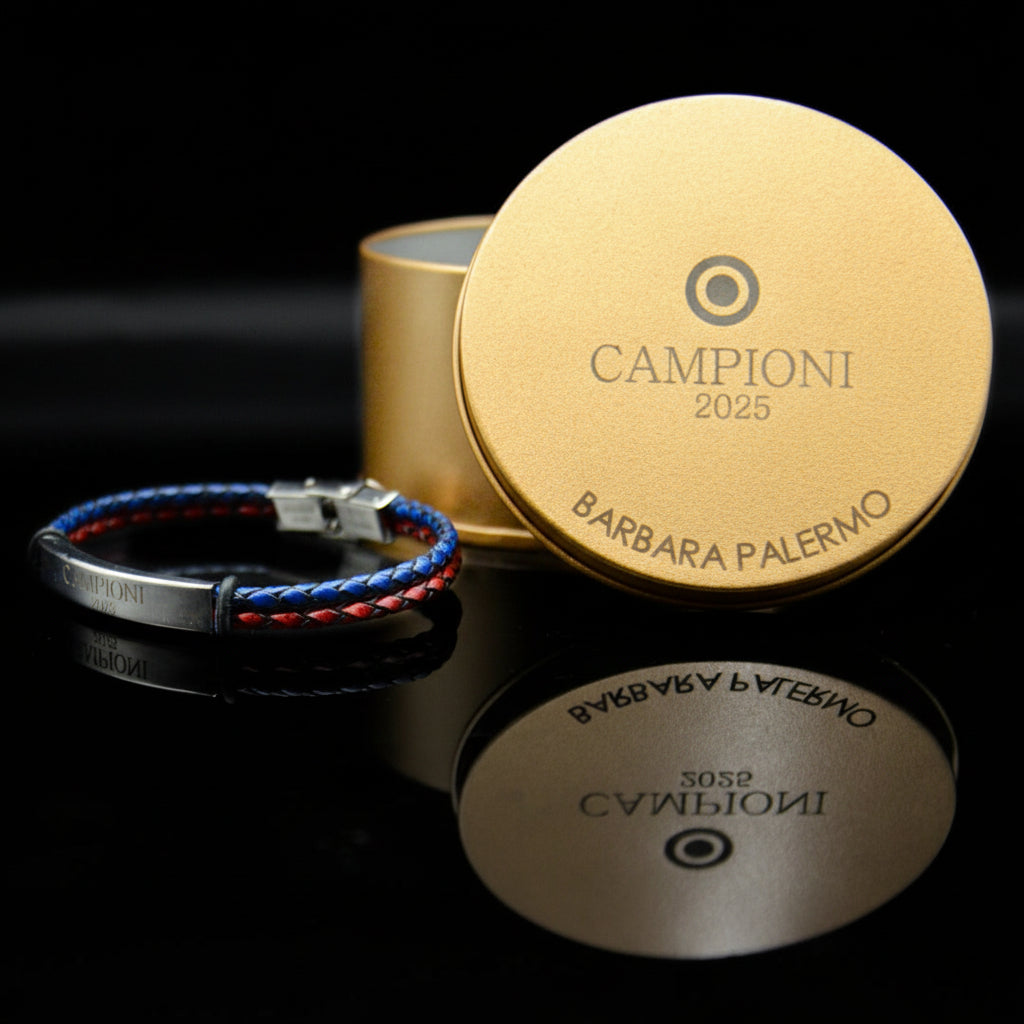 Bracciale Campioni 05 rosso blu Collezione Coppa Italia 2025