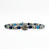 Lila Tigerauge-Armband PASSION mit Silberanschlüssen