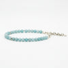 Bracciale stones Moschettone Agata Azzurra Sfumata