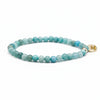 Armband mit schattierten blauen Achatsteinen