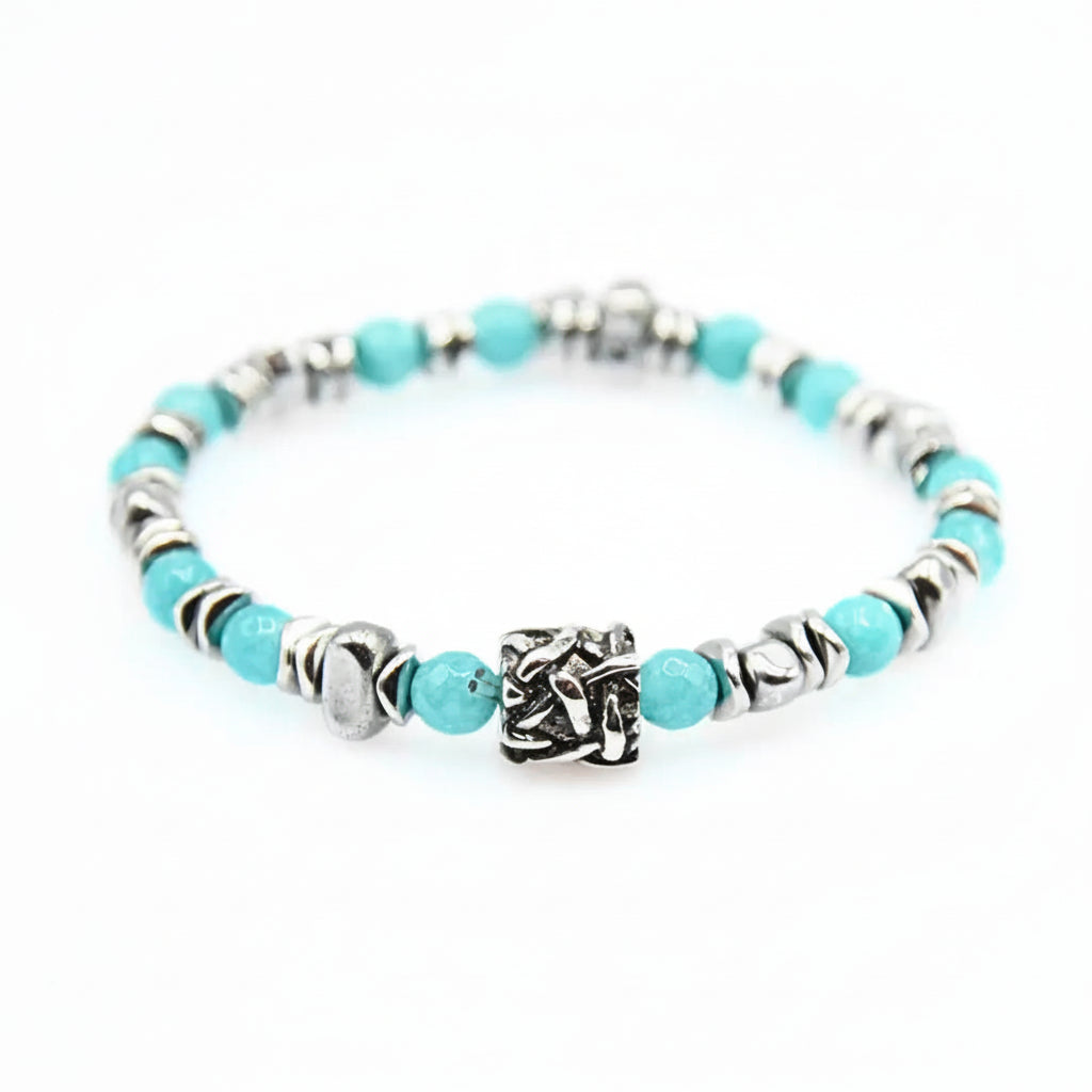 Lila Tigerauge-Armband PASSION mit Silberanschlüssen