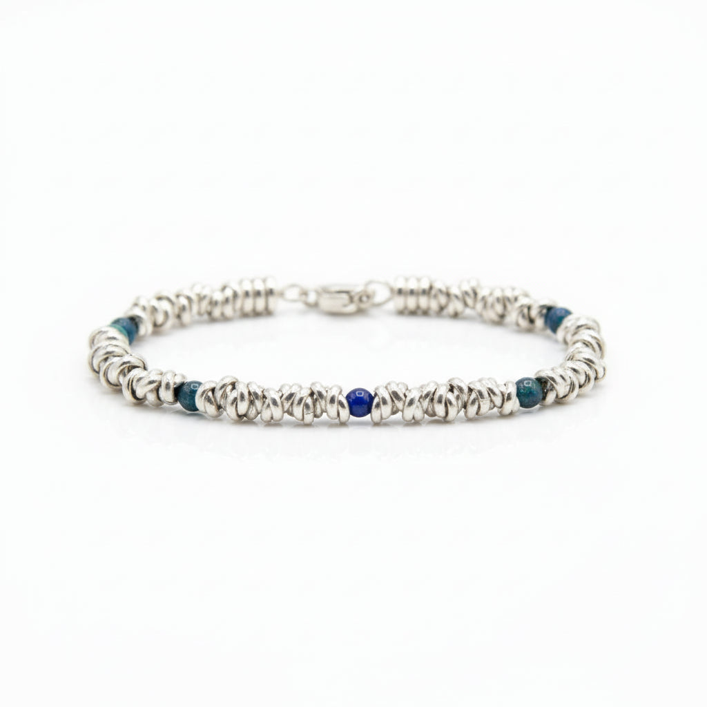 Armband H2Node mit Azurit - Eine Reise in das Tiefe Blau