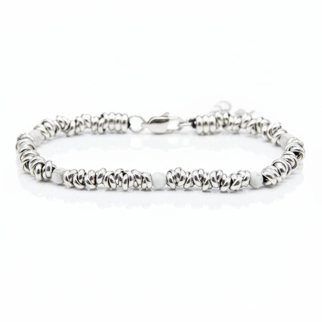 Bracciale H2Node con Pietre di Howlite