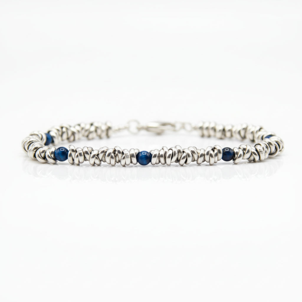 H2Node-Armband mit blauem Tigerauge