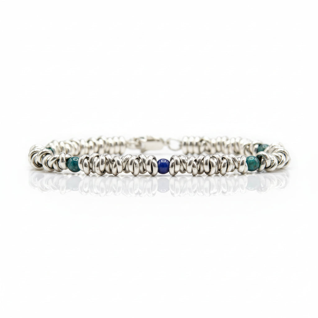 Armband H2Node mit Azurit - Eine Reise in das Tiefe Blau
