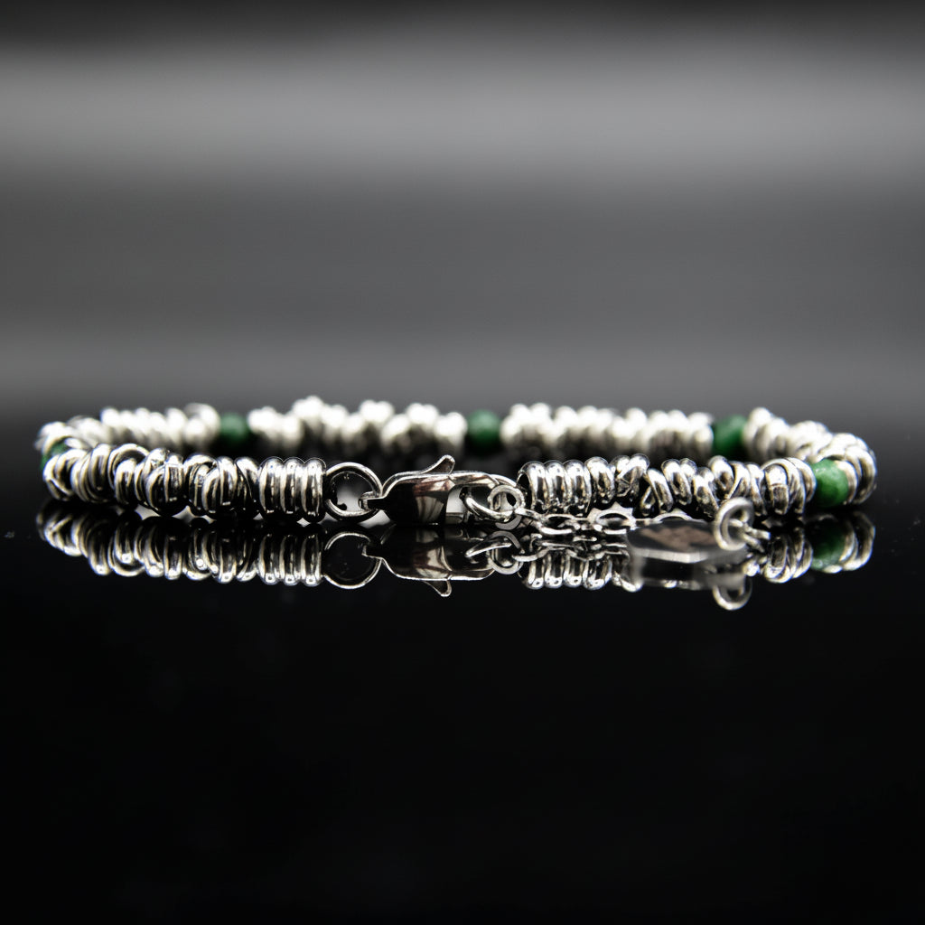 Bracciale H2Node con Diaspro Verde