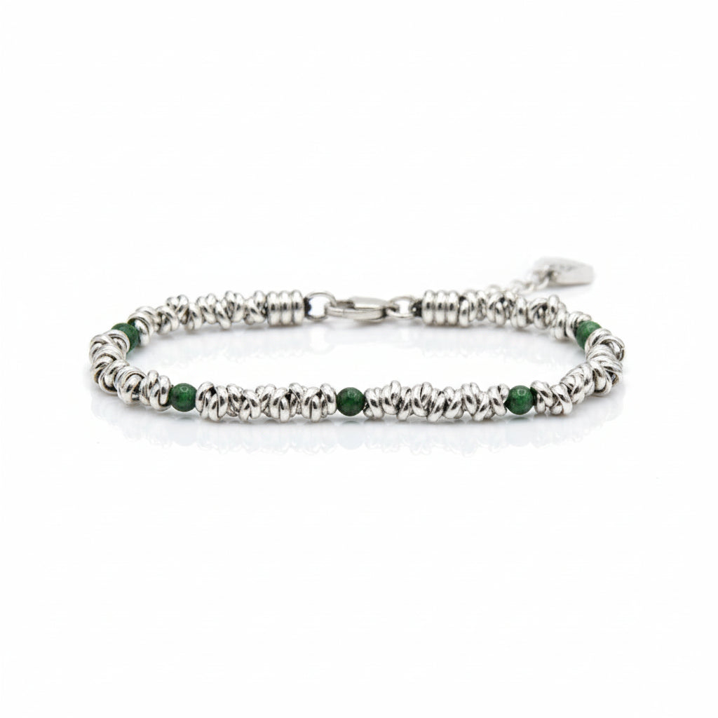 Bracciale H2Node con Diaspro Verde