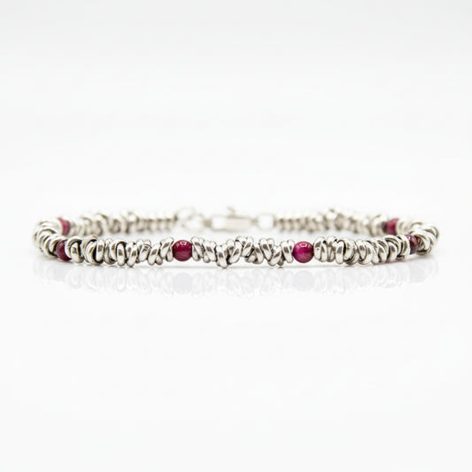Bracciale H2Node  Occhio di Tigre Viola