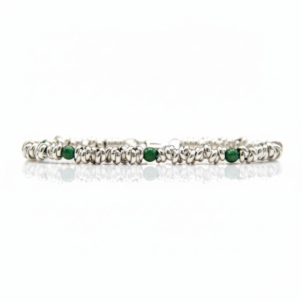 Bracciale H2Node con Diaspro Verde