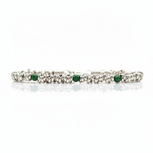 Bracciale H2Node con Diaspro Verde
