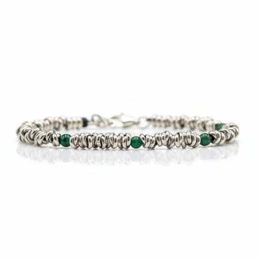 Bracciale H2Node Occhio di Tigre verde