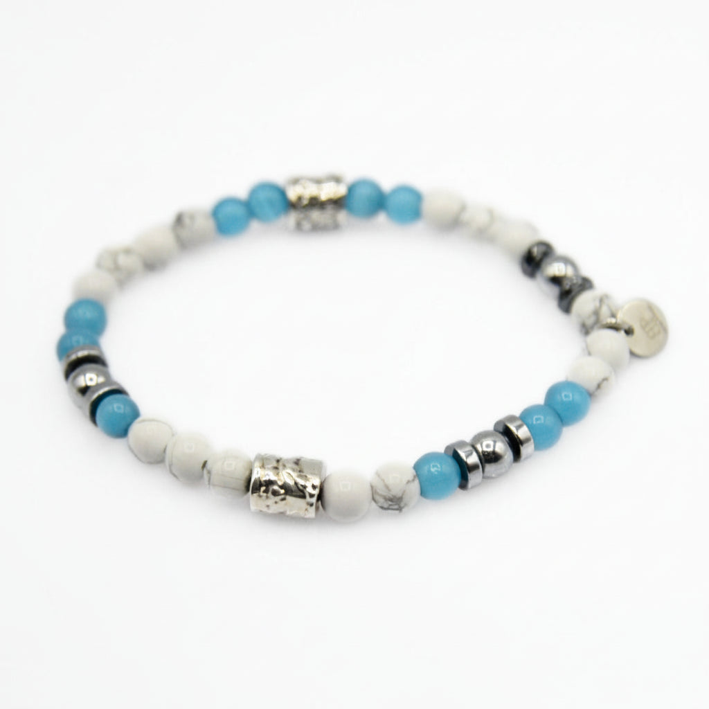 Lila Tigerauge-Armband PASSION mit Silberanschlüssen