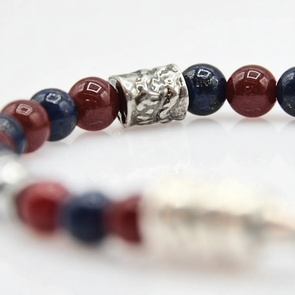 Steine: mehrfarbiges Hartsteinarmband