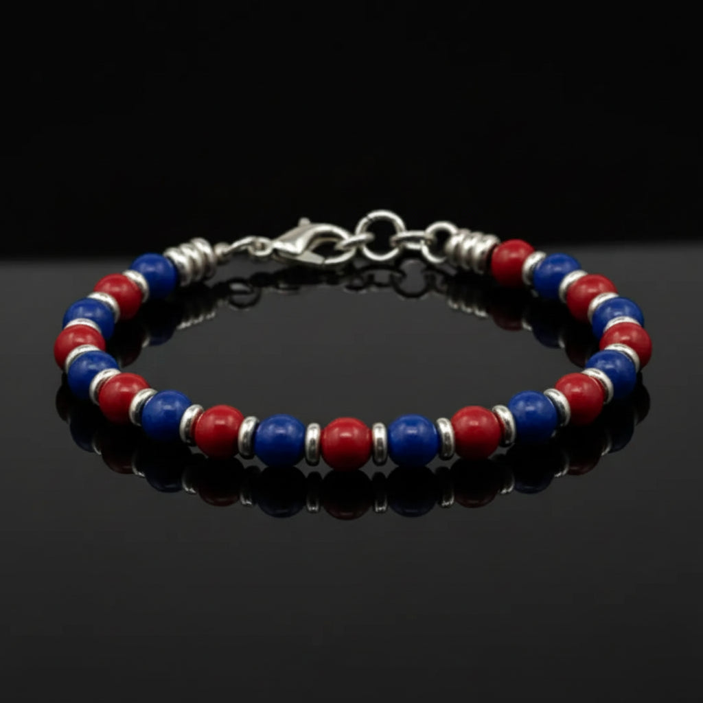 Bracciale Rosso Blu: Eleganza Infinita