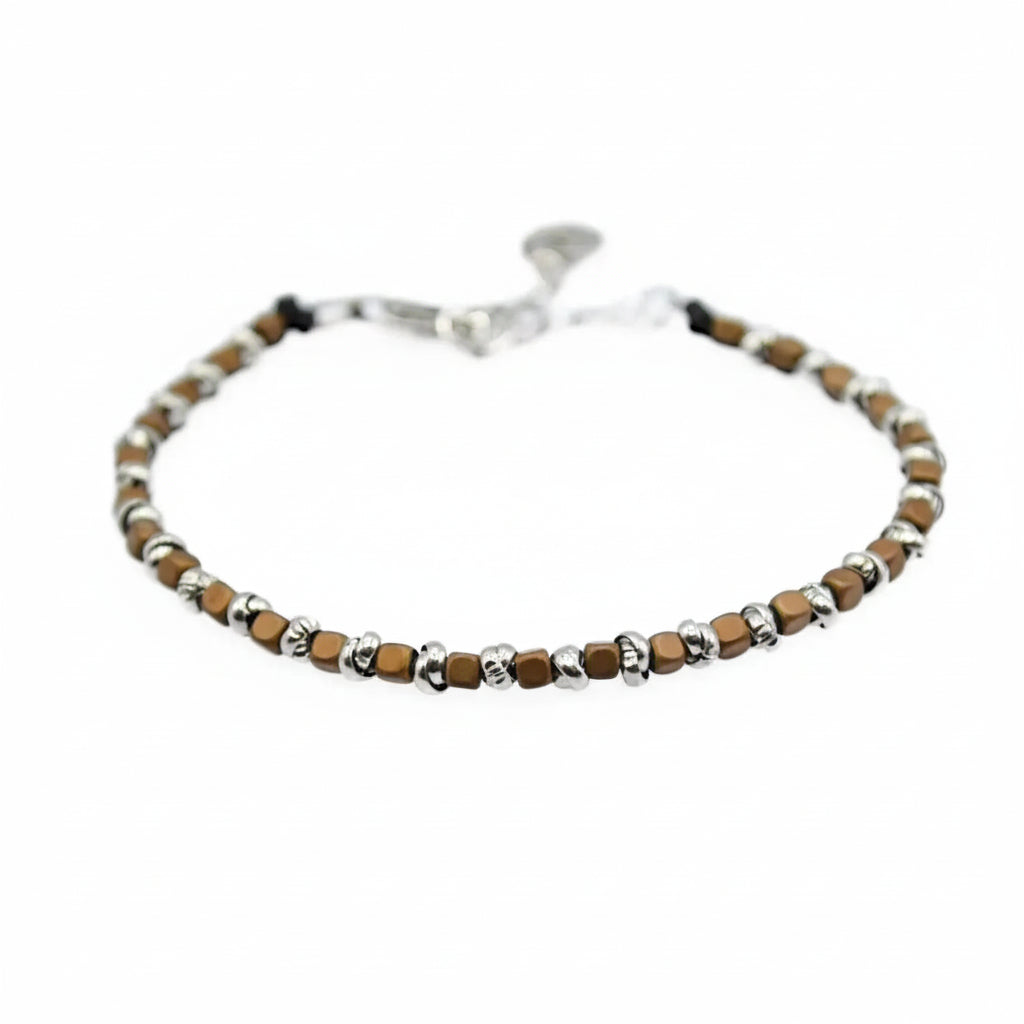 Braid Mini 2.0 Armband mit Terrakotta-Hämatit