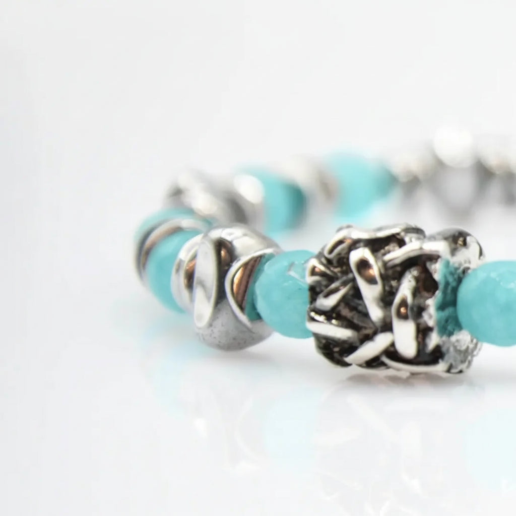 Lila Tigerauge-Armband PASSION mit Silberanschlüssen