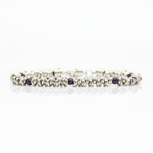 Bracciale H2Node con Pietre di Ametista